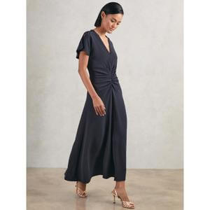 Reiss Womenswear Ruched Front Workwear Dress
